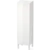 Duravit L-CUBE 132x40x36,3 cm-es, fali, 1 ajtós félmagas bútor láb nélkül, balos, lakkozott fényes fehér LC1178L8585