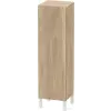 Duravit L-CUBE 132x40x36,3 cm-es, fali, 1 ajtós félmagas bútor láb nélkül, balos, márványos tölgy LC1178L5555