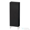 Duravit L-CUBE 132x50 cm-es, 1 ajtós félmagas szekrény láb nélkül, jobbos, matt fekete tölgy LC1169R1616