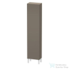 Duravit L-CUBE 176x40x24,3 cm-es, fali, 1 ajtós kiegészítő bútor láb nélkül, balos, lakkozott matt szatén szürke LC1170L9090