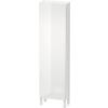Duravit L-CUBE 176x50x24,3 cm-es, fali, 1 ajtós kiegészítő bútor láb nélkül, jobbos, lakkozott fényes fehér LC1171R8585
