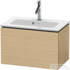 Duravit L-CUBE 62x39,1 cm-es, 1 fiókos alsószekrény mosdó és csaptelep nélkül, natúr tölgy LC615603030