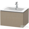 Duravit L-CUBE 62x48,1 cm-es, 1 fiókos alsószekrény mosdó és csaptelep nélkül, matt len LC614007575