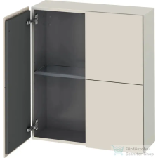 Duravit L-CUBE 70x80 cm-es, 2 ajtós felső szekrény, matt taupe LC116709191 fürdőszoba bútor