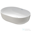 Duravit LUV 500x350 mm-es ráültethető mosdó Wondergliss bevonattal,fehér/ szatén szürke matt 03795023001