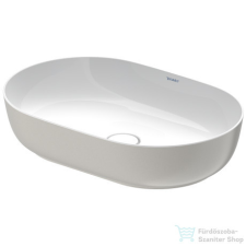 Duravit LUV 600x400 mm-es ráültethető mosdó,fehér/ szatén szürke matt 0379602300 szaniter