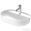 Duravit LUV 600x400 mm-es ráültethető mosdó Wondergliss bevonattal,fehér/szatén fehér matt 03806026001