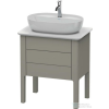Duravit LUV 638x450 mm-es 2 fiókos alsószekrény mosdópulthoz,Stone Grey Satin Matt Lacquer LU956509292