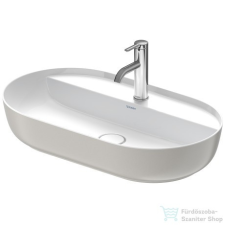 Duravit LUV 700x400 mm-es ráültethető mosdó,fehér/szatén szürke matt 0380702300 szaniter