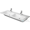 Duravit ME BY STARCK 130x49 cm dupla mosdó Wondergliss bevonattal,White Satin Matt 23361332001