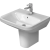 Duravit Mosdó Duravit Durastyle 55x44 cm fehér színben fényes felülettel középső nyílással 2319550000