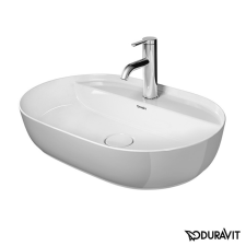 Duravit Mosdó lapra Duravit Luv 60x40 cm fehér színben fényes felülettel csaptelep nyílás, túlfolyás nélkül 0380600000 fürdőszoba bútor