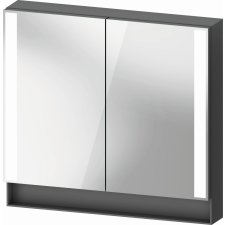 Duravit Qatego szekrény 80x15.5x75 cm tükörrel grafit QA7151049490010 fürdőszoba bútor