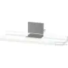 Duravit SIVIDA 40x11,5 cm-es polc Sivida tükörhöz króm tartóval, matt fehér SV7430010180000