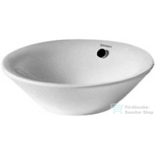 Duravit STARCK 1 53 cm-es ráültethető mosdó csaplyuk nélkül,Wondergliss bevonattal,04085300001 szaniter