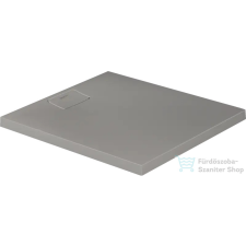 Duravit STONETTO 90x80 cm-es zuhanytálca szifon nélkül, matt beton 720145180000000 kád, zuhanykabin