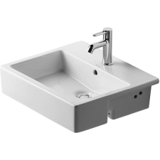 Duravit Vero mosdótál 55x47 cm négyszögletes fehér 03145500001 fürdőkellék