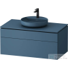 Duravit VITRIUM 102x55 cm-es 1 fiókos alsószekrény pulttal, mosdó és csaptelep nélkül, matt bizánci kék VT48810HBHB0000