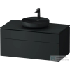 Duravit VITRIUM 102x55 cm-es 1 fiókos alsószekrény pulttal, mosdó és csaptelep nélkül, matt sötétszürke VT48810HEHE0000