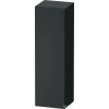 Duravit VITRIUM 132x40x36,3 cm-es 1 ajtós magas szekrény, balos, matt sötétszürke VT1178LHEHE0000
