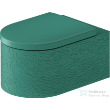 Duravit VITRIUM fali WC ülőke nélkül, fényes fehér/matt olajkék 250609FA00 szaniter