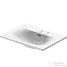 Duravit Viu 60x45 cm beépíthető mosdó 2 csaplyukkal, 0385600058 szaniter