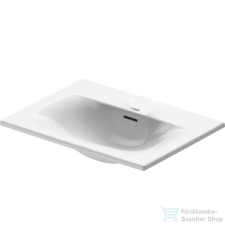 Duravit Viu 60x45 cm beépíthető mosdó 2 csaplyukkal,Wondergliss bevonattal, 03856000581 szaniter