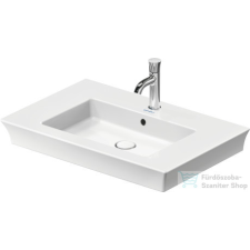 Duravit WHITE TULIP 750x490 mm-es bútorral aláépíthető mosdó Wondergliss bevonattal,23637500001 szaniter