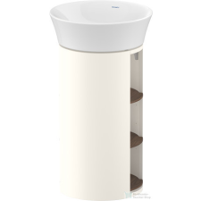 Duravit WHITE TULIP álló 2 polcos mosdótartó szekrény 236550 mosdóhoz, Nordic White High Gloss/American Walnut Solid Wood WT4239077H4 fürdőszoba bútor
