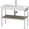 Duravit WHITE TULIP fém állvány 236310-es mosdóhoz,fa polccal,Stone Grey High Gloss WT45410H2H2