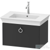 Duravit WHITE TULIP mosdó alá építhető függesztett 1 fiókos alsószekrény,684 x 458 mm,Graphite Satin Matt WT425105858