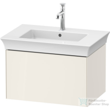 Duravit WHITE TULIP mosdó alá építhető függesztett 1 fiókos alsószekrény,684 x 458 mm,Nordic White High Gloss WT42410H4H4 fürdőszoba bútor