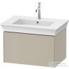 Duravit WHITE TULIP mosdó alá építhető függesztett 1 fiókos alsószekrény,684 x 458 mm,Taupe High Gloss WT42410H3H3