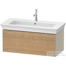 Duravit WHITE TULIP mosdó alá építhető függesztett 1 fiókos alsószekrény,984 x 458 mm, Taupe High Gloss/Natural Oak solid WT42420H5H3 fürdőszoba bútor