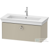 Duravit WHITE TULIP mosdó alá építhető függesztett 1 fiókos alsószekrény,984 x 458 mm, Taupe High Gloss WT42520H3H3