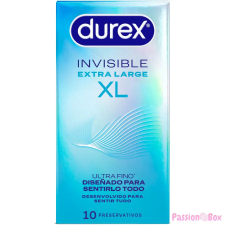 DUREX CONDOMS DUREX - láthatatlan óvszer XL - 10 db prémium védelem óvszer