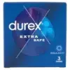 Durex Extra Safe - biztonságos óvszer  Kiszerelés: 3 db (8057592)