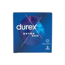Durex Extra Safe - biztonságos óvszer  Kiszerelés: 3 db (8057592) óvszer