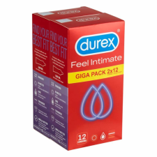 Durex Feel Intimate - vékonyfalú óvszer csomag (2x12db) óvszer