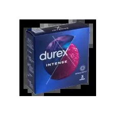 Durex Intense - bordázott, pontozott óvszer  Kiszerelés: 3 db (5052197051766) óvszer