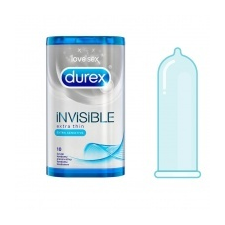 Durex Invisible Extra Thin - extra szenzitív óvszer (10db) - óvszer