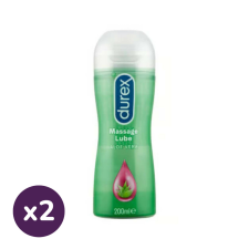 Durex Play 2in1 masszázsolaj Aloe Vera (2x200 ml) masszázskrémek, masszázsolajok