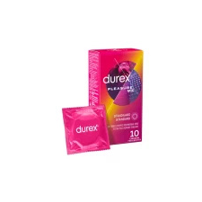 Durex PleasureMe - bordás, pontozott óvszer  Kiszerelés: 10 db (04300210000) óvszer