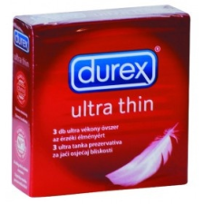 Durex Ultra Thin 3 db vékonyfalú óvszer óvszer