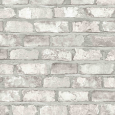 DUTCH WALLCOVERINGS fehér tégla mintás tapéta tapéta, díszléc és más dekoráció