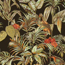 DUTCH WALLCOVERINGS fekete paradicsommadaras tapéta tapéta, díszléc és más dekoráció