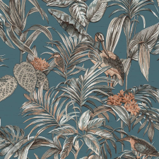 DUTCH WALLCOVERINGS kék paradicsommadaras tapéta tapéta, díszléc és más dekoráció