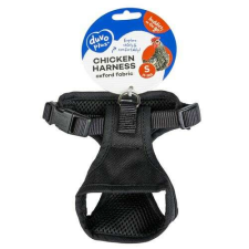 DUVO+ Chicken Harness csirke hám S 24x16x28-38cm fekete nyakörv, póráz, hám kutyáknak