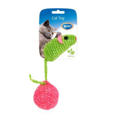 DUVO+ Nylon egér labdával, macskamentával töltve 10x4x4cm játék macskáknak