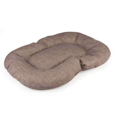 DUVO+ Ovális párna kutyáknak 81x55x8cm gesztenyebarna szállítóbox, fekhely kutyáknak